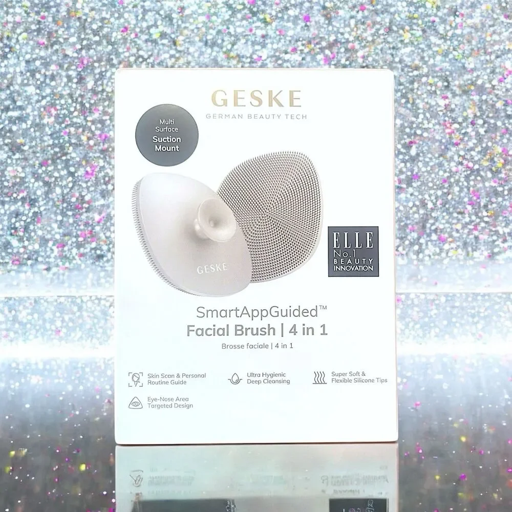 GESKE Facial Brush SmartAppGuided 4 in 1 Facial Brush in Starlight New in Box
